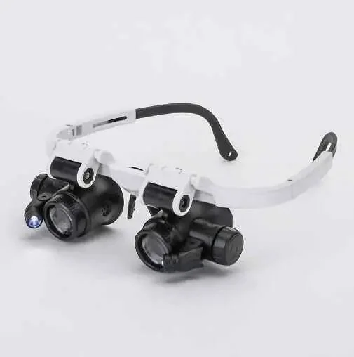 Binoculares Mega plex, con luces led