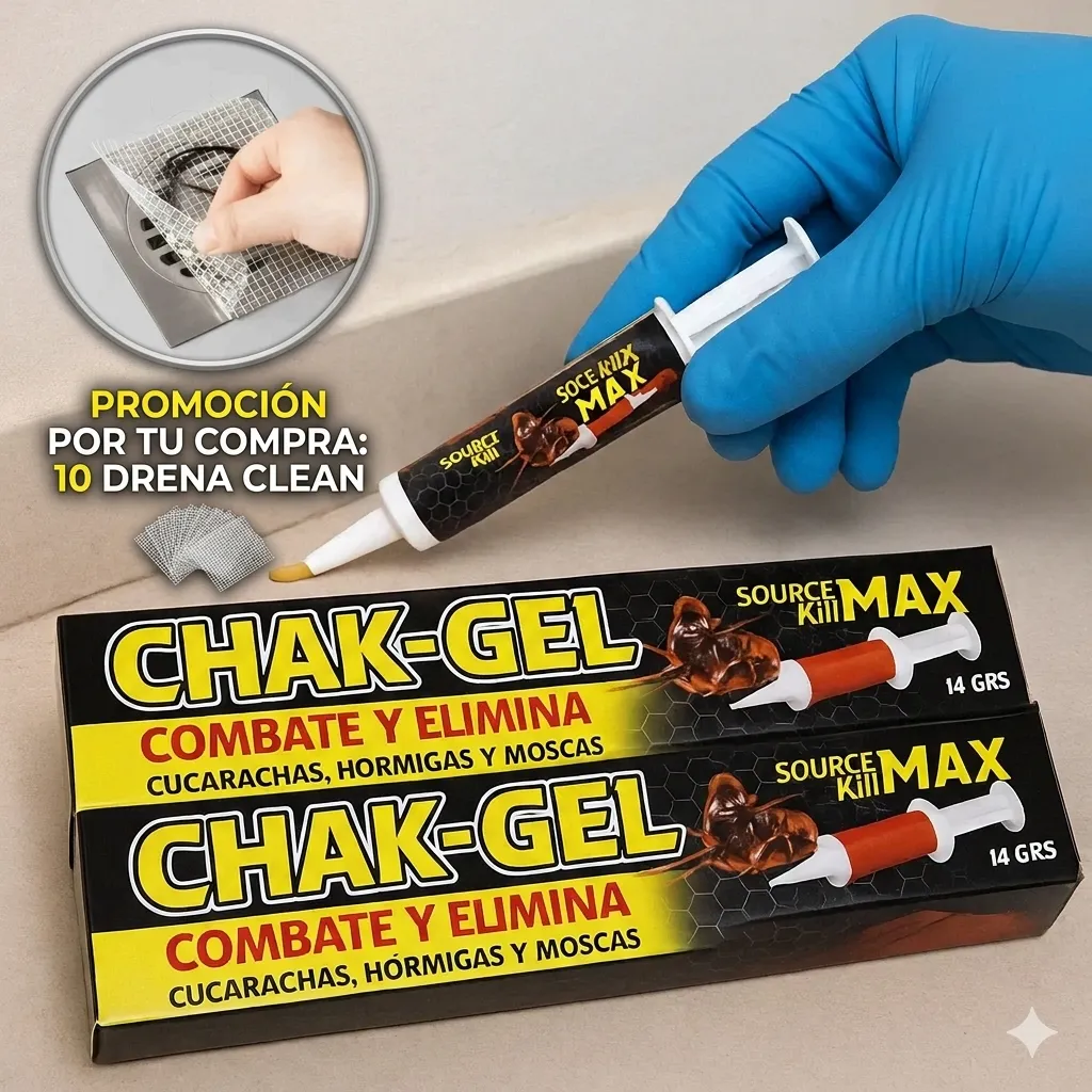 gel en jeringa anti cucarachas